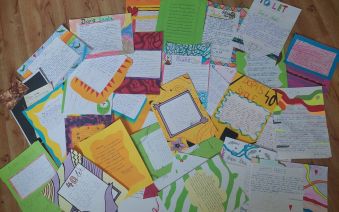 Dopisy žáků ke 40. výročí školy