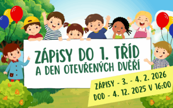Zápisy do 1. třídy a Den otevřených dveří pro předškoláky a jejich rodiče